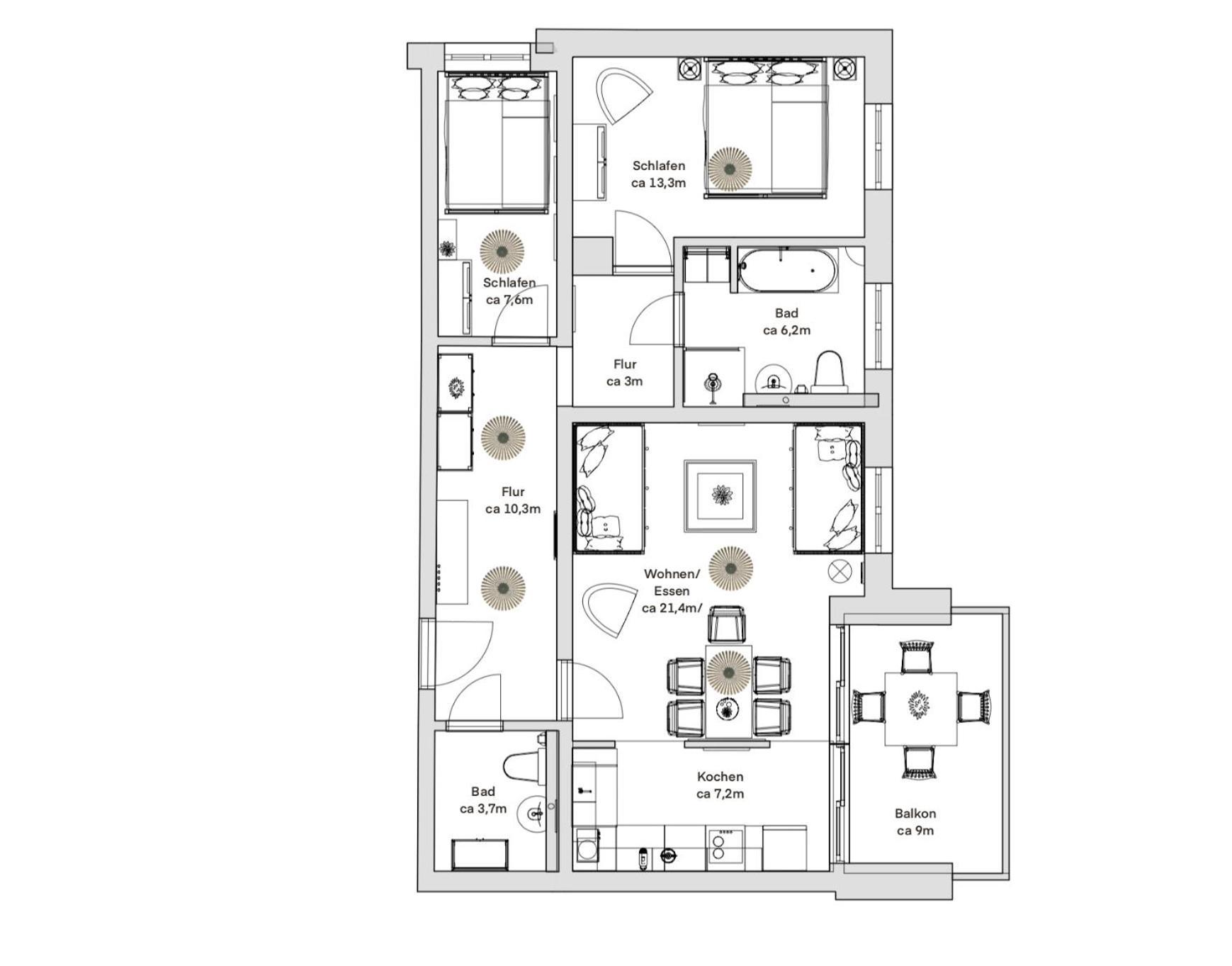 Pineapple Apartments Dresden Zwinger V - 78 Qm - 1X Free Parking 외부 사진